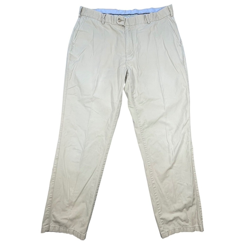 Peter Millar Khaki Pima Cotton Stretch Chino Pants Mens 38x30